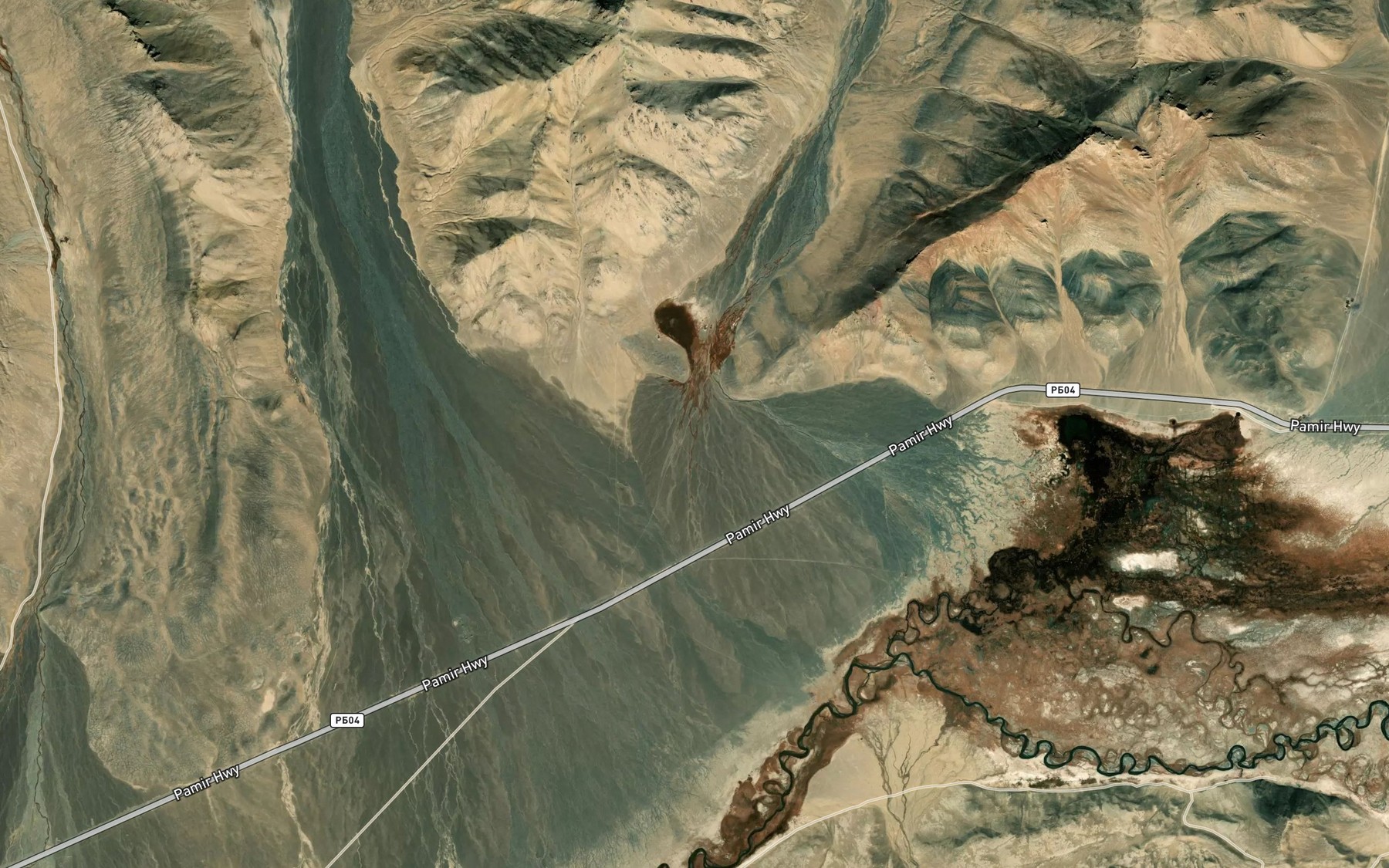 Satellite map of the Ak-Dzhilga
