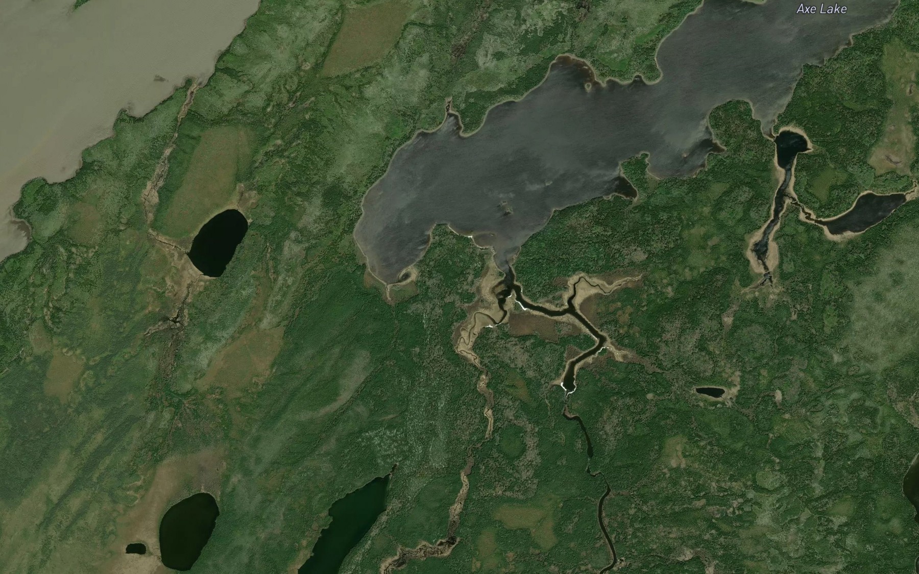 Satellite map of the Throop Creek