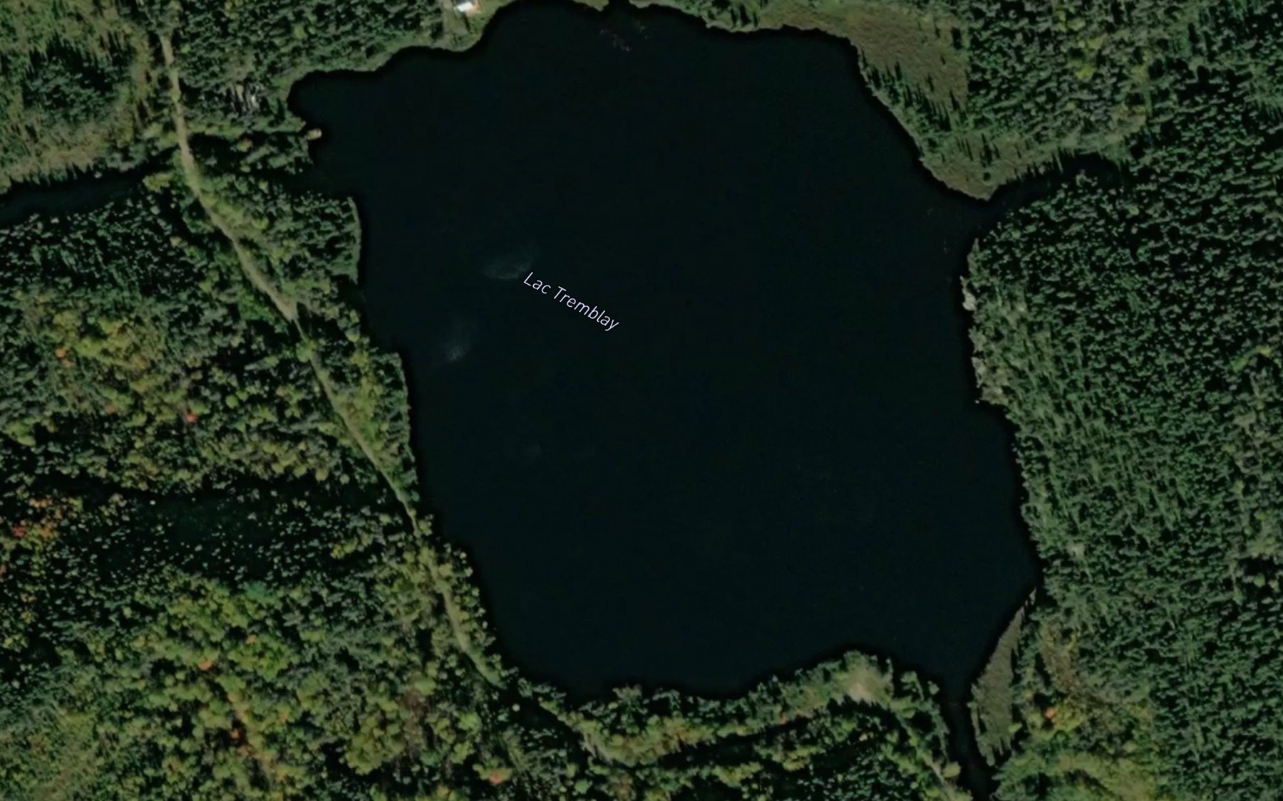 Satellite map of the Lac Tremblay