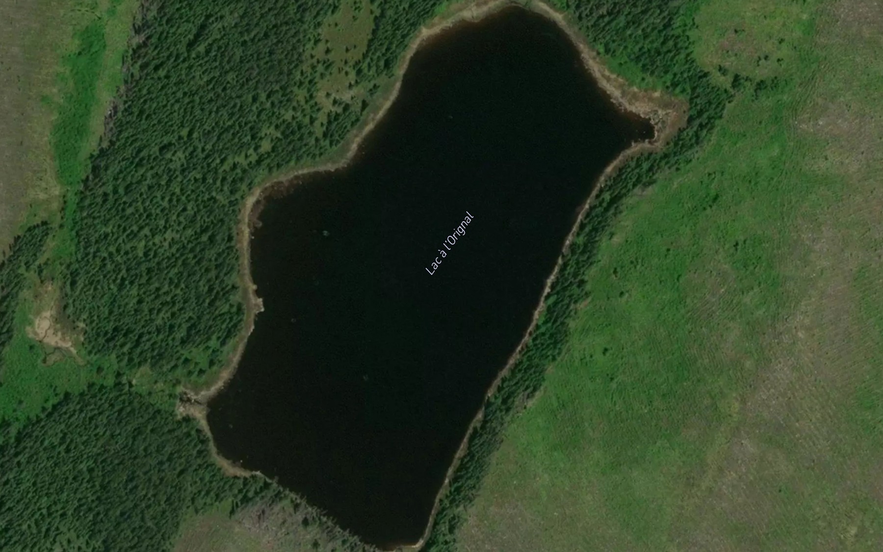 Satellite map of the Lac a l'Orignal