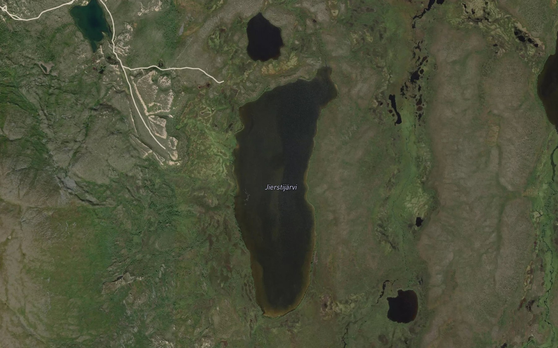 Satellite map of the Jierstijarvi