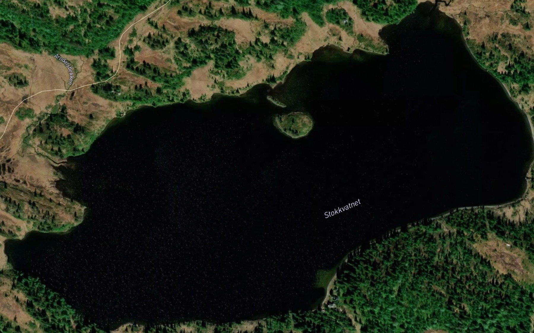 Satellite map of the Stokkvatnet