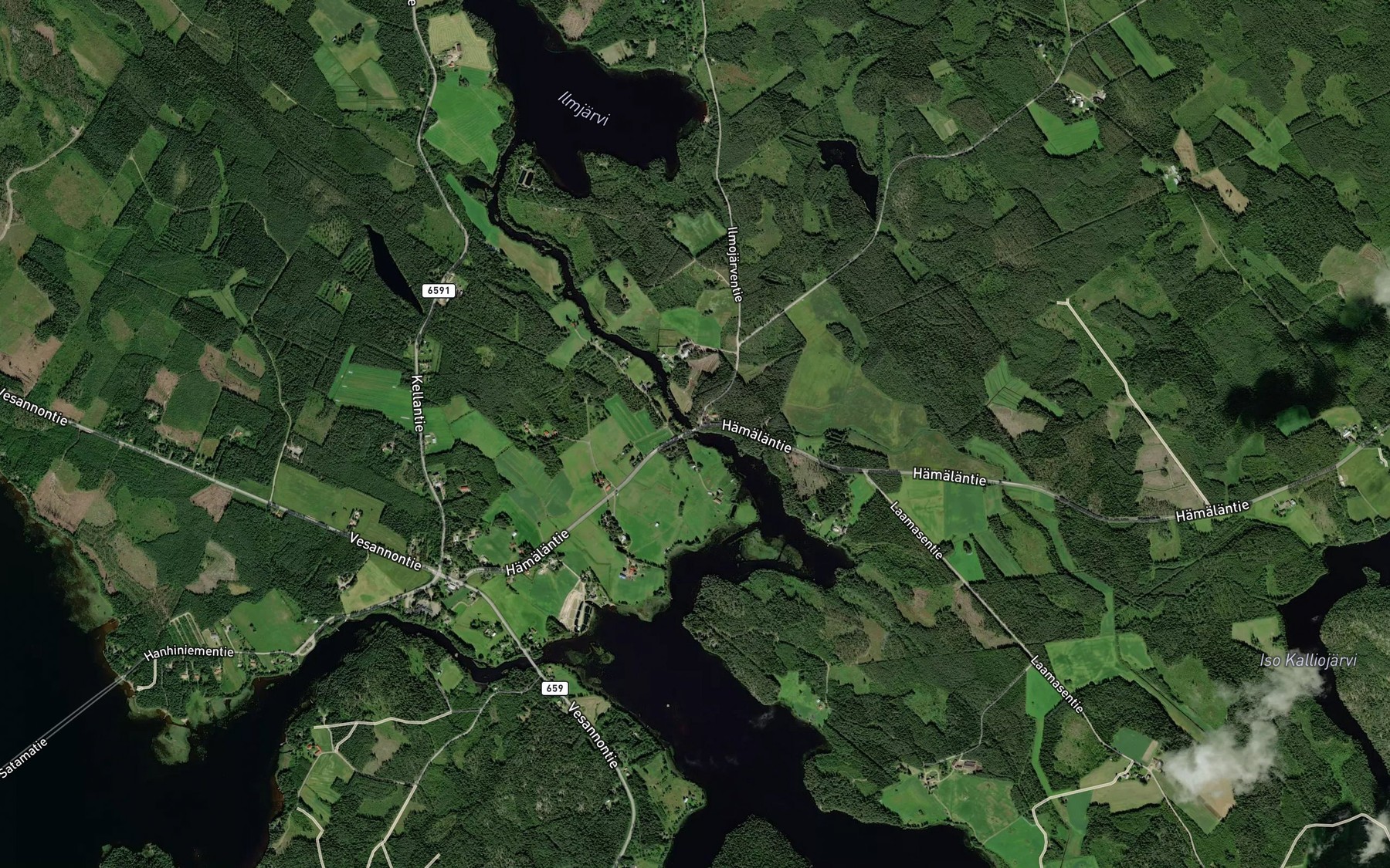 Satellite map of the Alakoski
