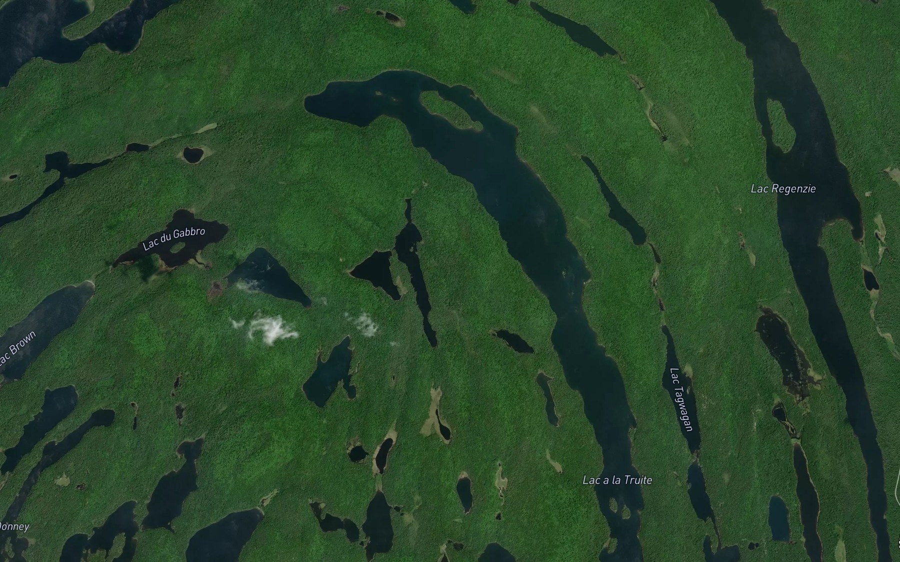 Satellite map of the Lac Waban