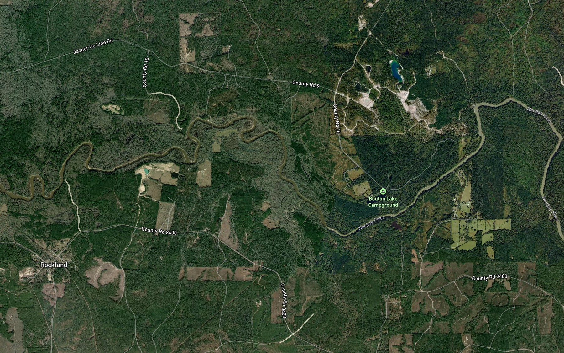 Satellite map of the Beale Branch