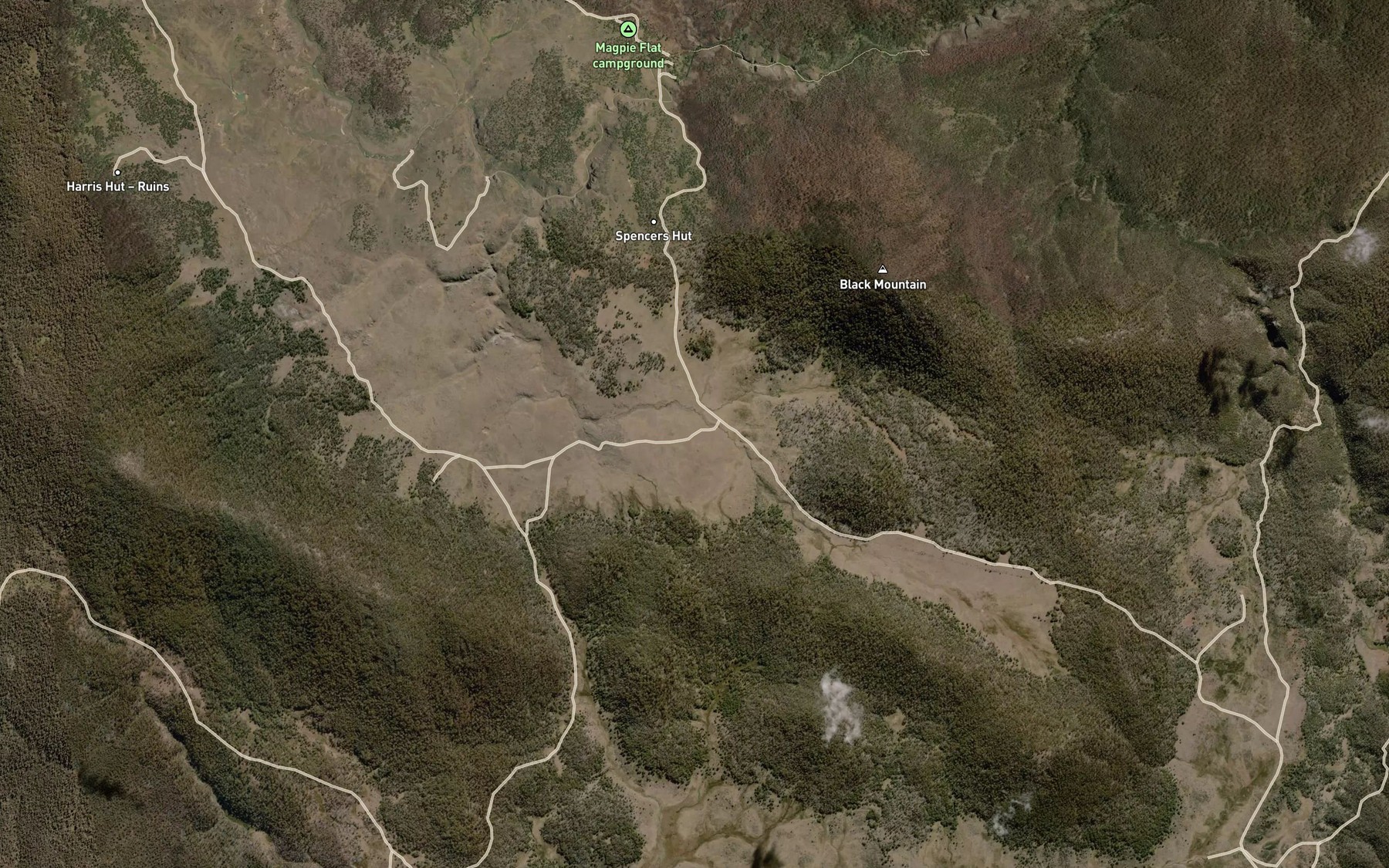 Satellite map of the Doosey Gully