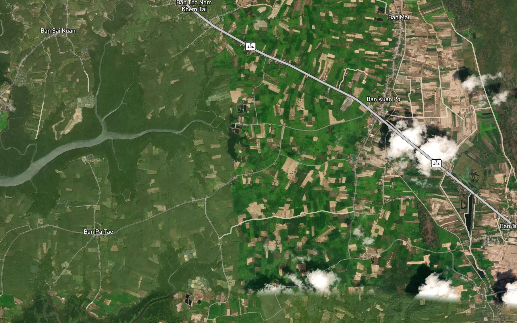 Satellite map of the Huai Lung