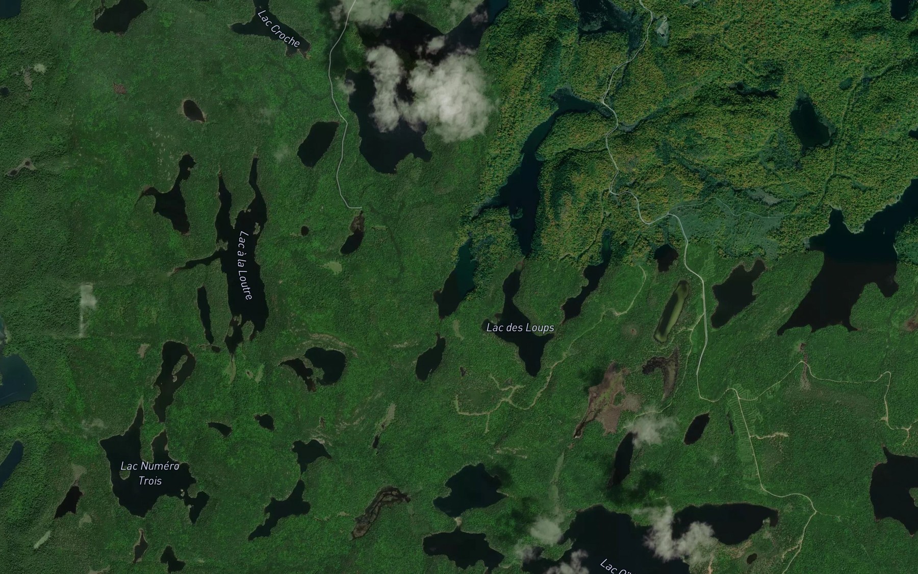 Satellite map of the Lac Siam