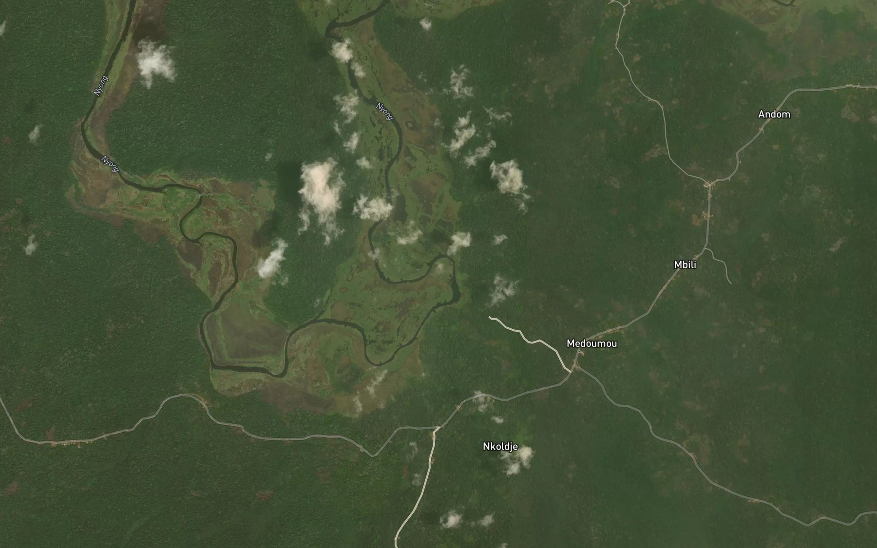 Satellite map of the Djaa
