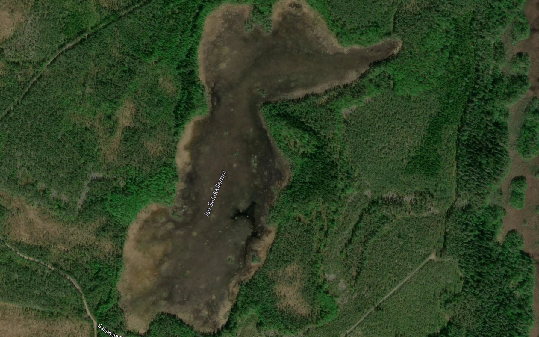 Satellite map of the Iso Salakkilampi
