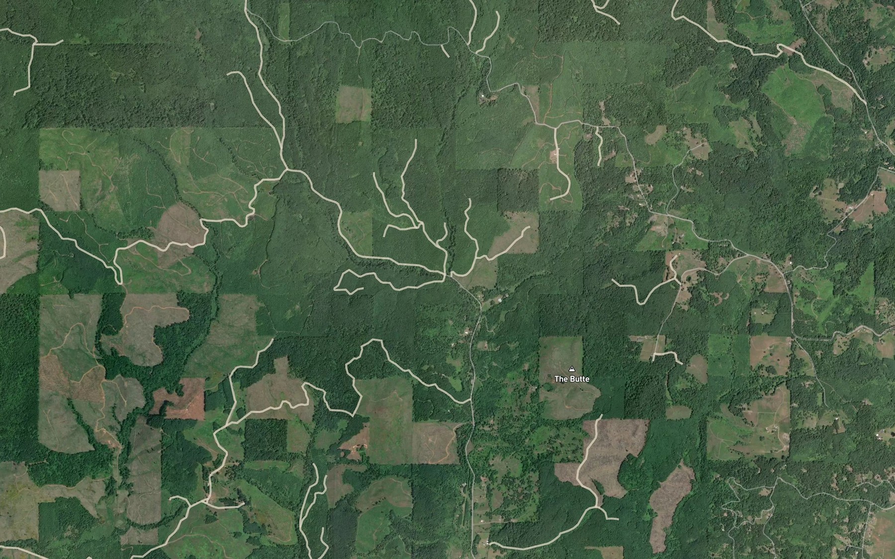 Satellite map of the Little Deer Creek