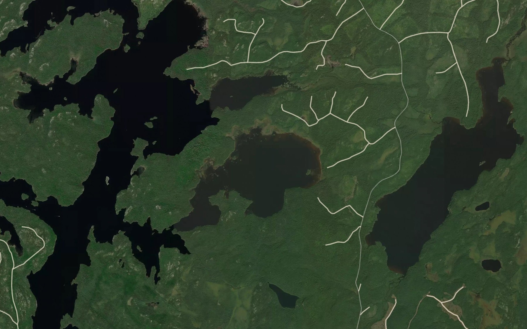Satellite map of the Lac Kawacegamik