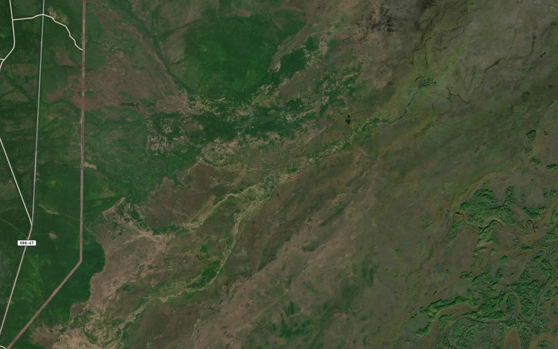 Satellite map of the Tikhiy