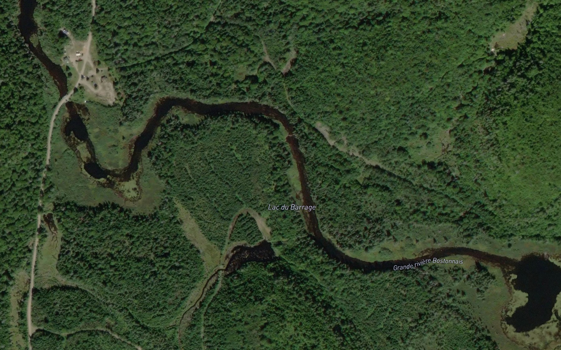 Satellite map of the Lac du Barrage