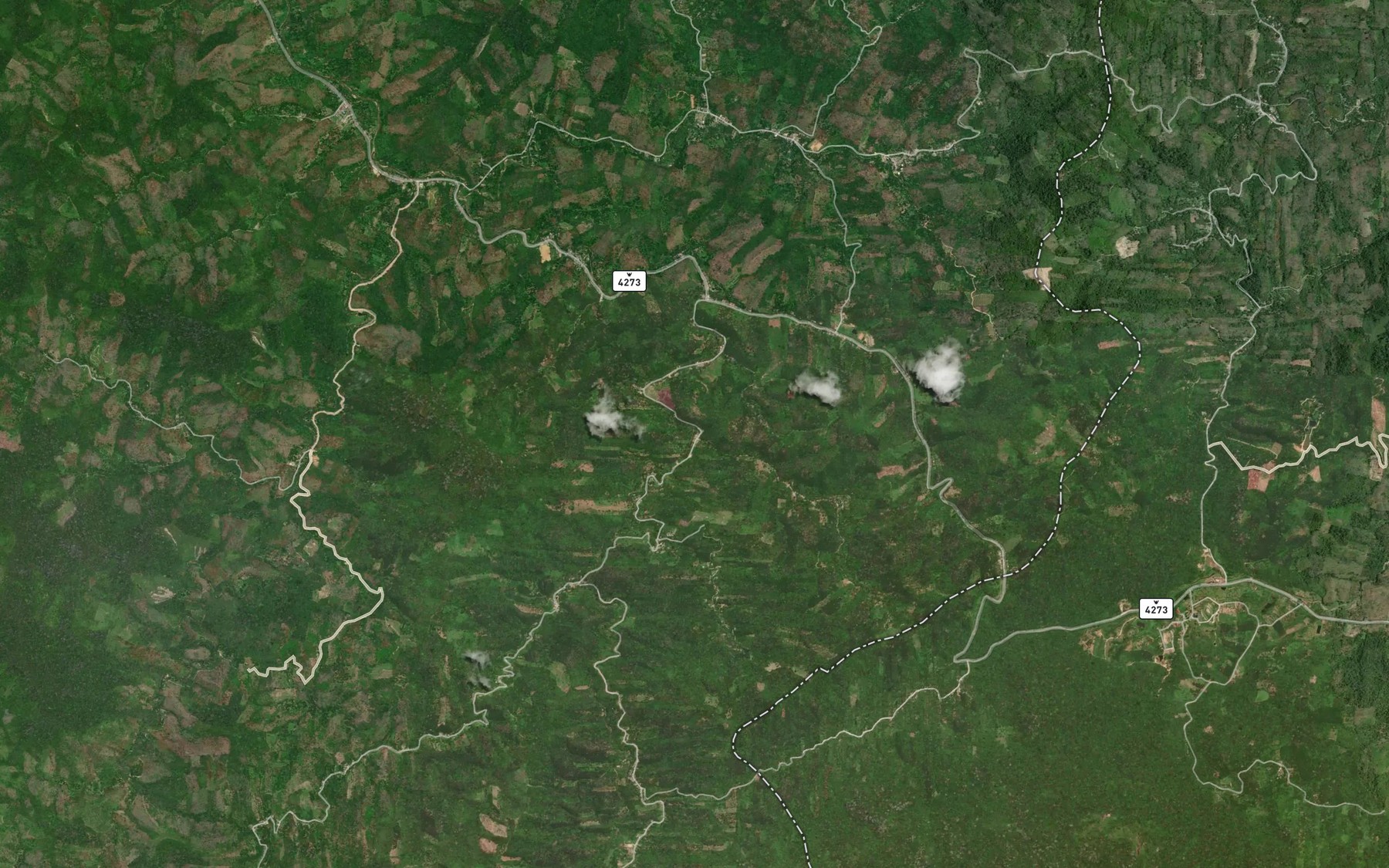 Satellite map of the Khlong Ai Ta Baeng