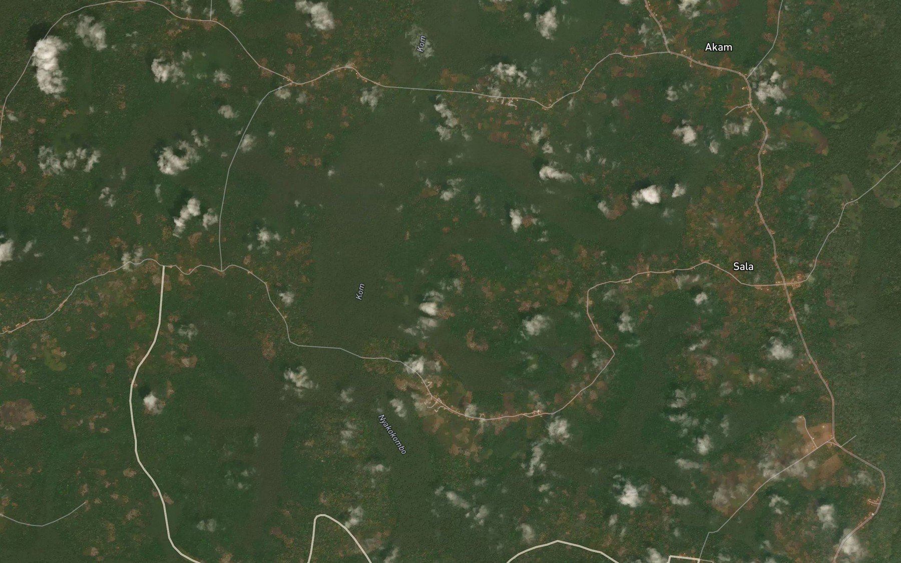 Satellite map of the Mvoulou