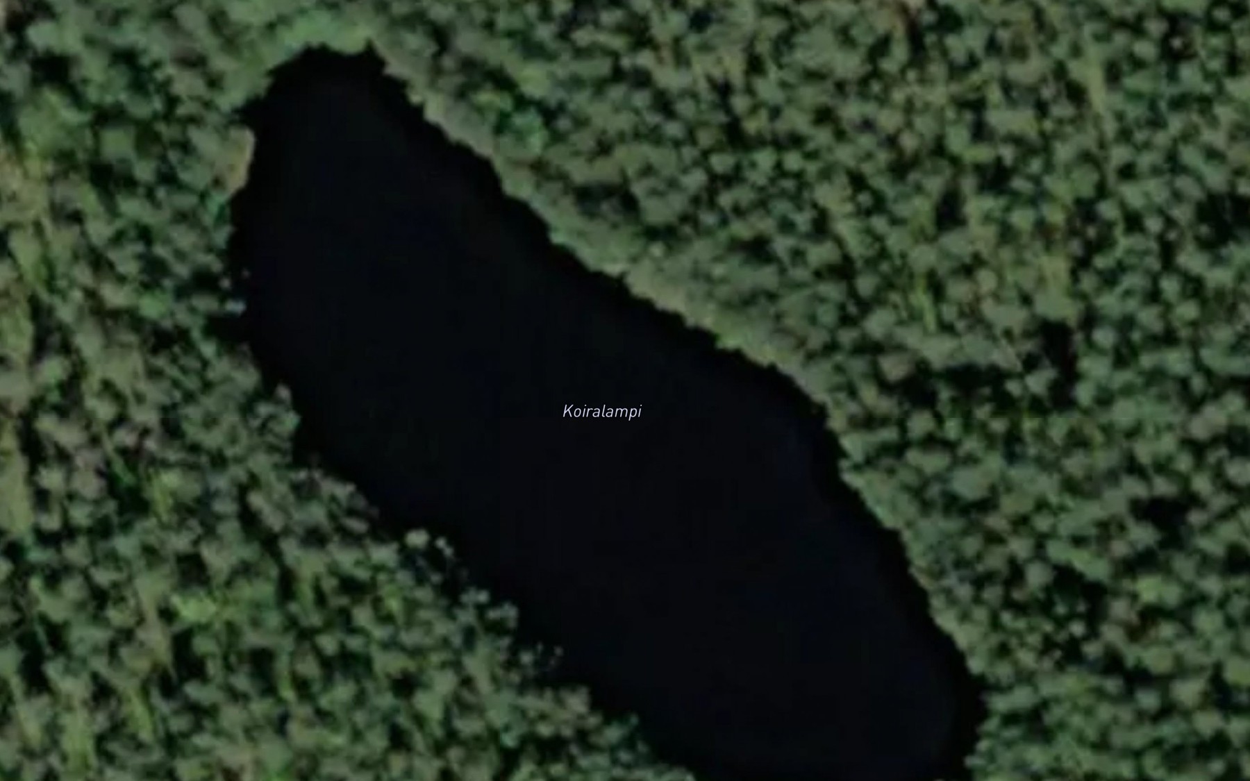 Satellite map of the Koiralampi