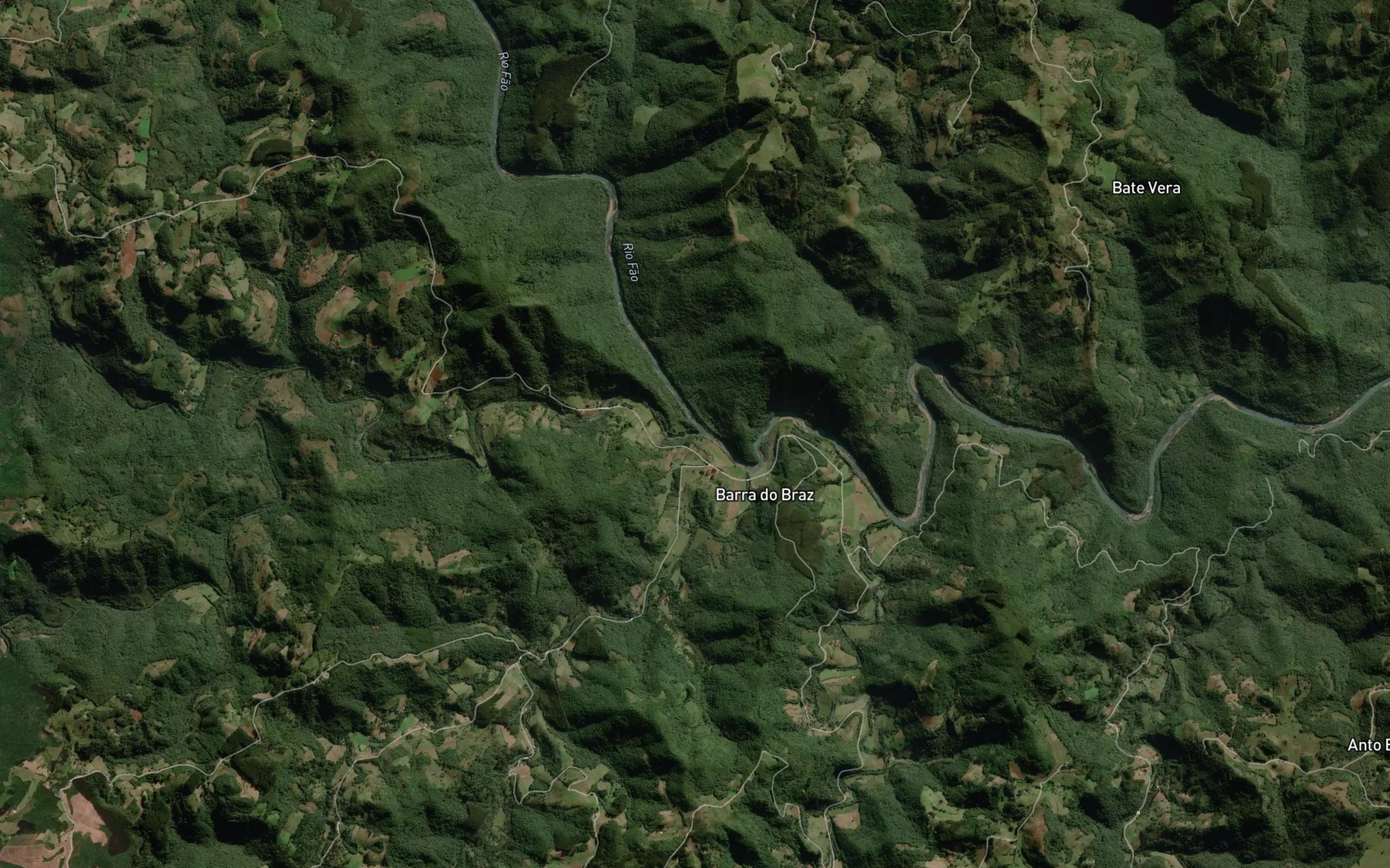 Satellite map of the Arroio Marcelino