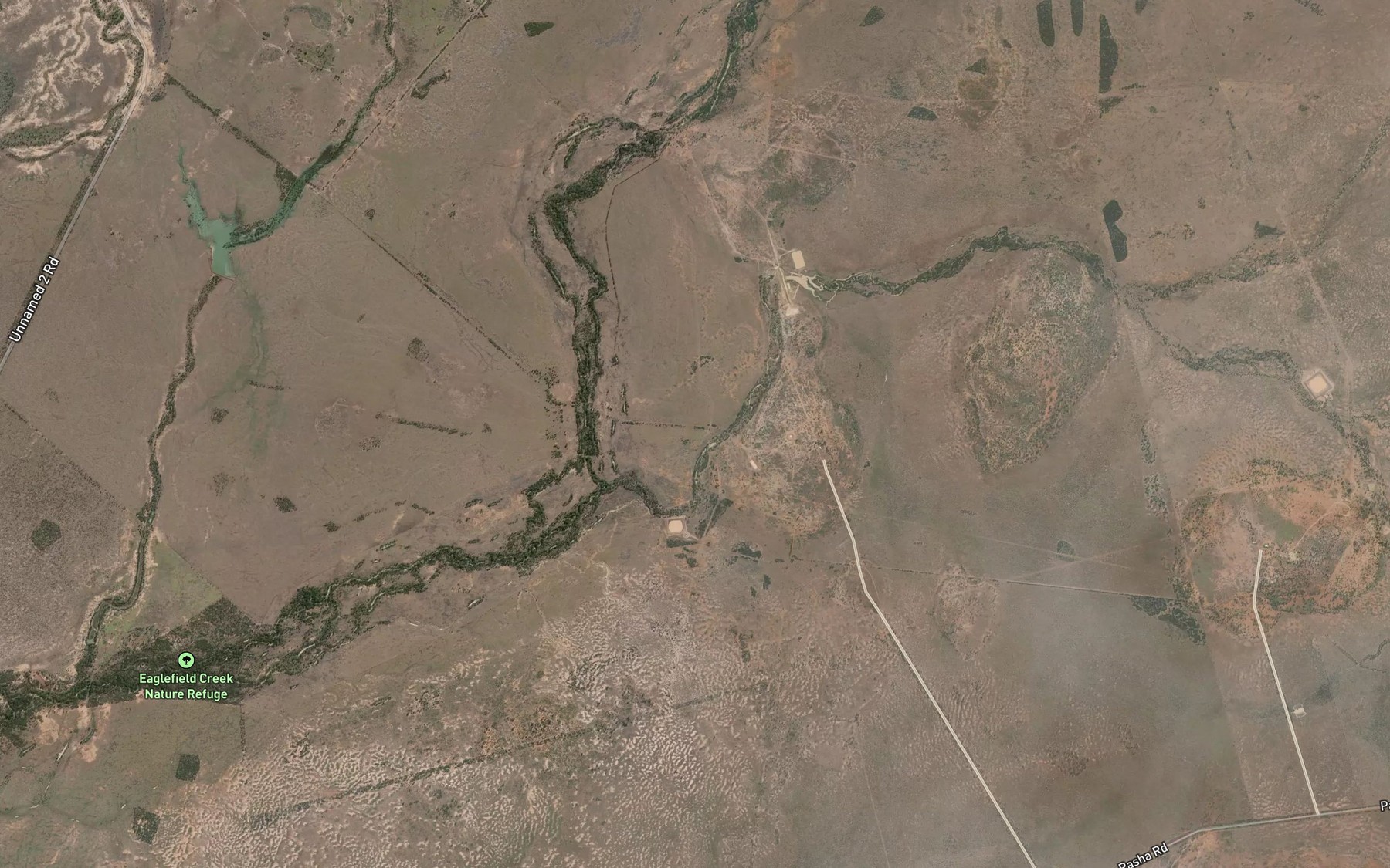 Satellite map of the Gooberoo Creek