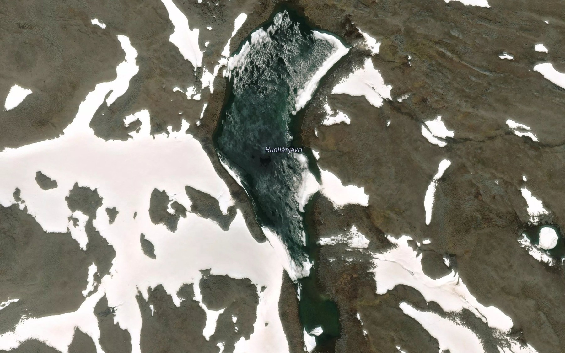 Satellite map of the Buollanjavri
