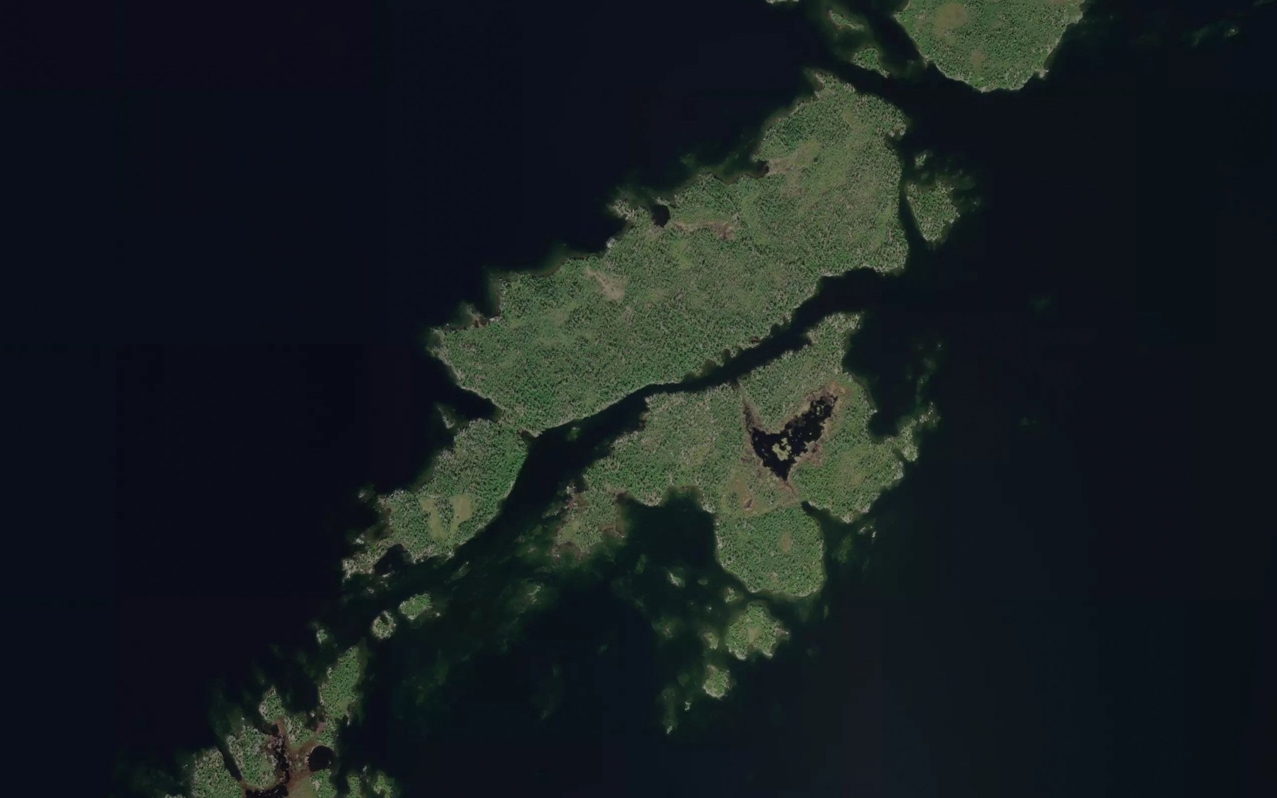 Satellite map of the Pahtasalmi