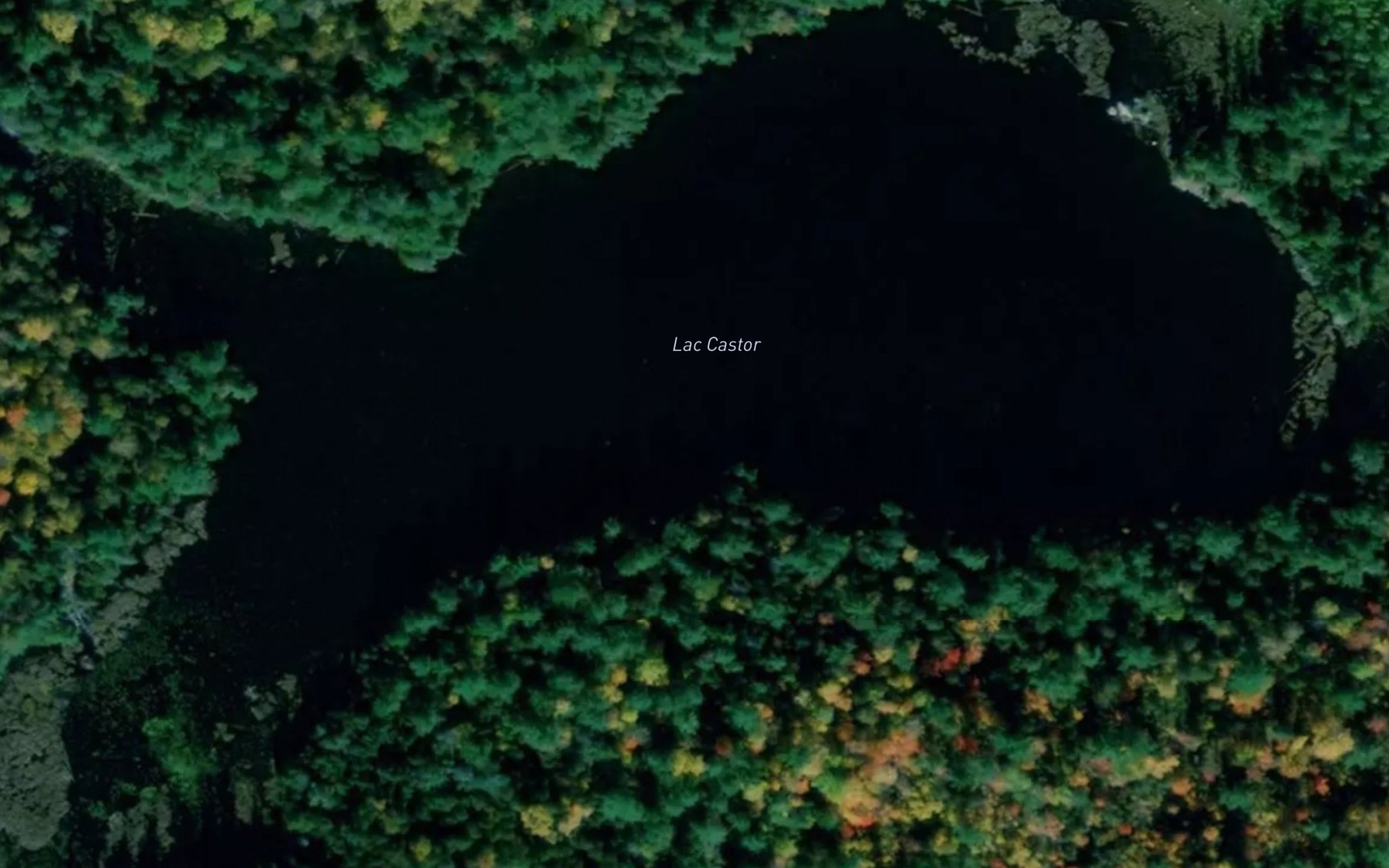 Satellite map of the Lac Castor