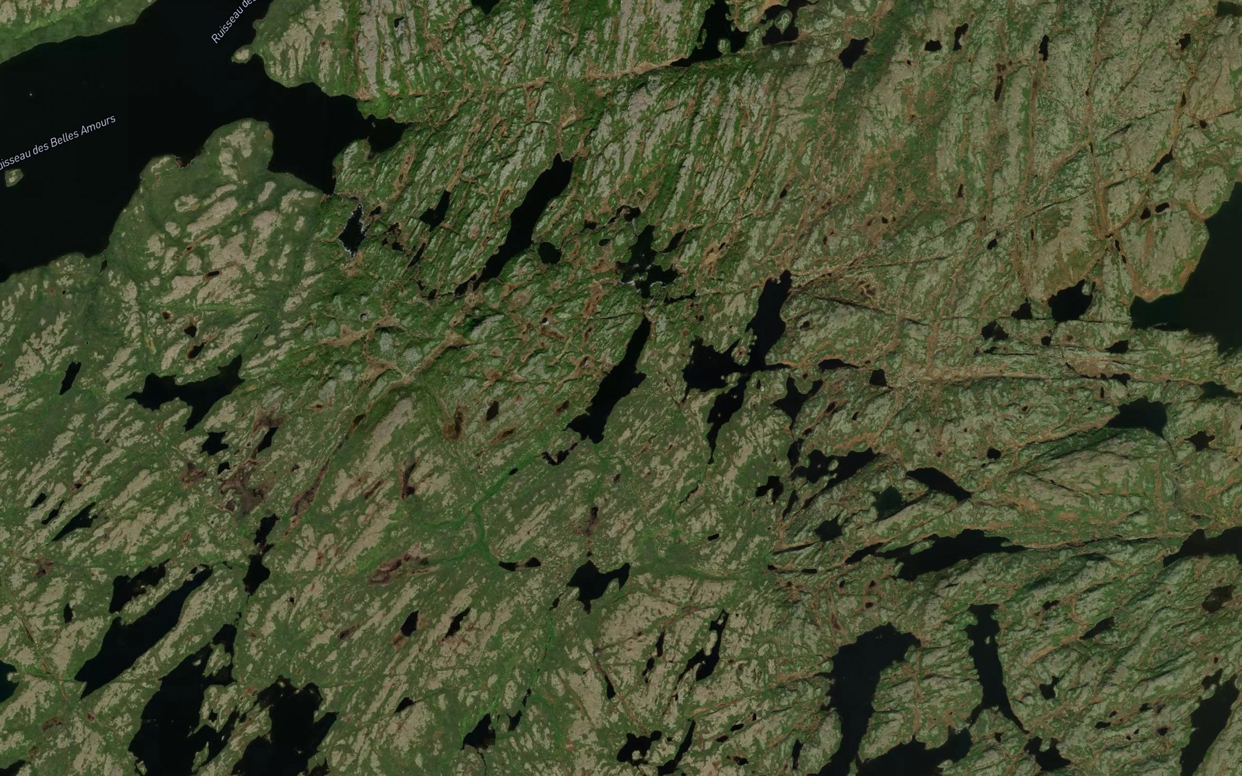 Satellite map of the Lac Leg