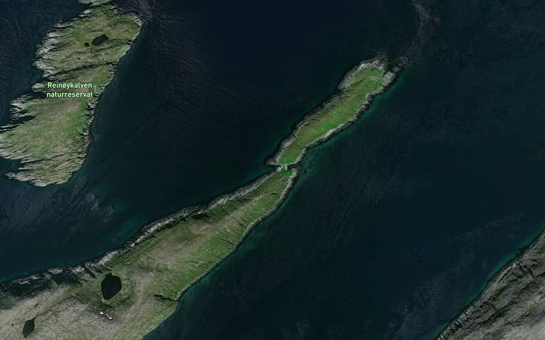 Satellite map of the Vesterkeila