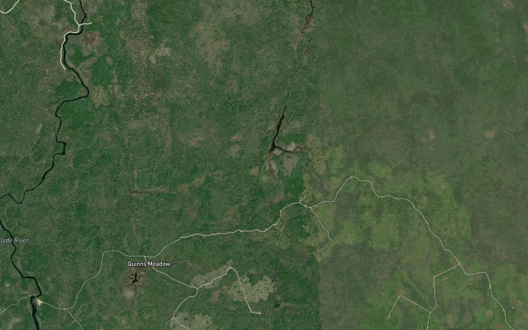 Satellite map of the Mountain Pond