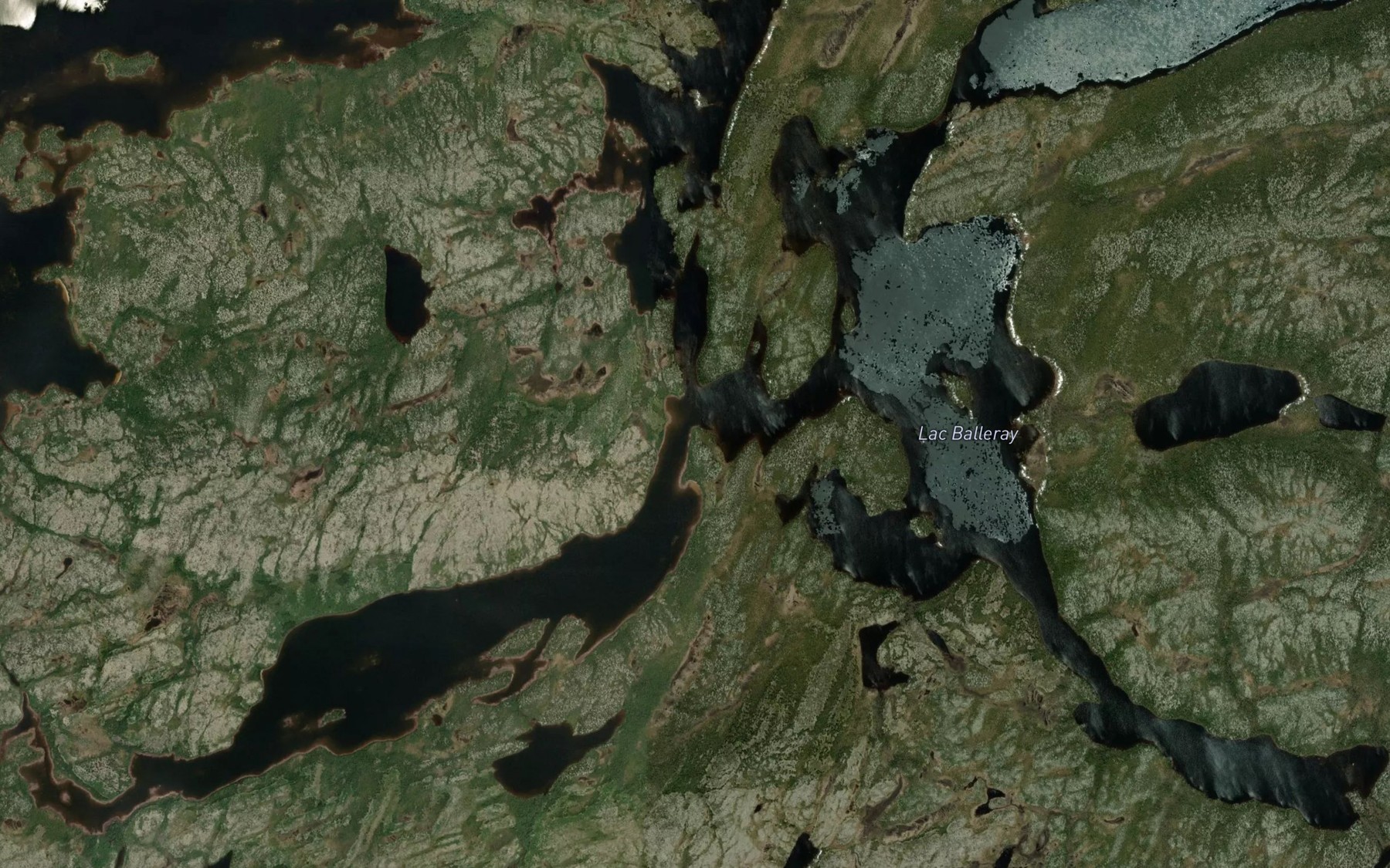 Satellite map of the Lac Balleray