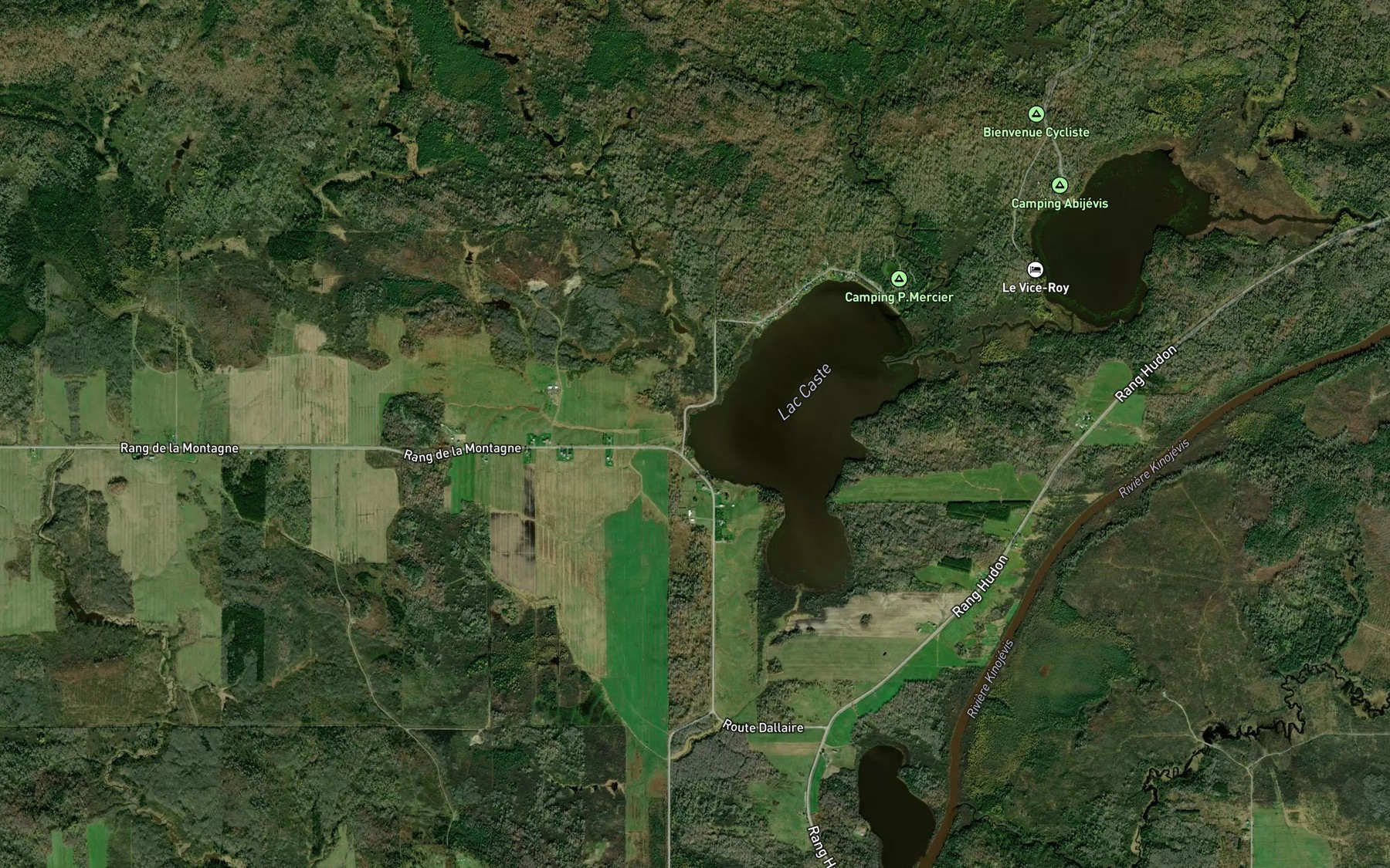 Satellite map of the Ruisseau du Quatrieme Rang