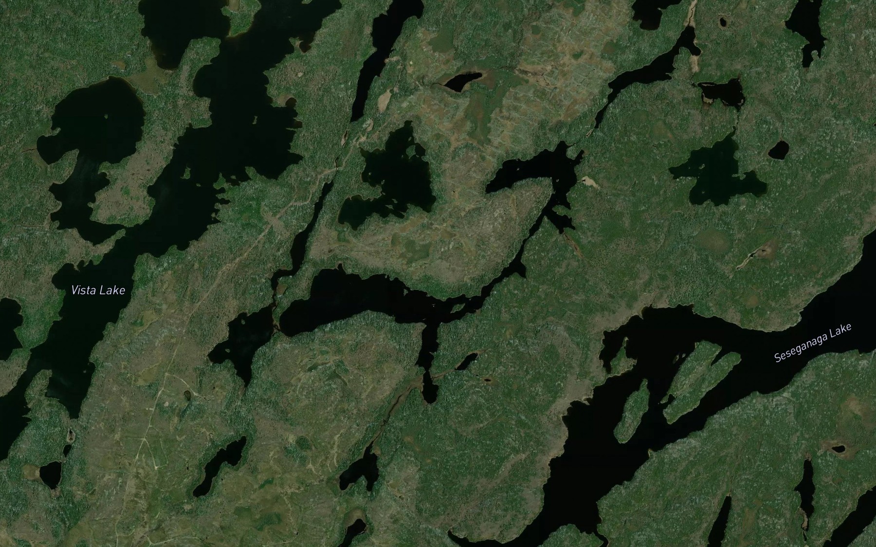 Satellite map of the Rocker Lake