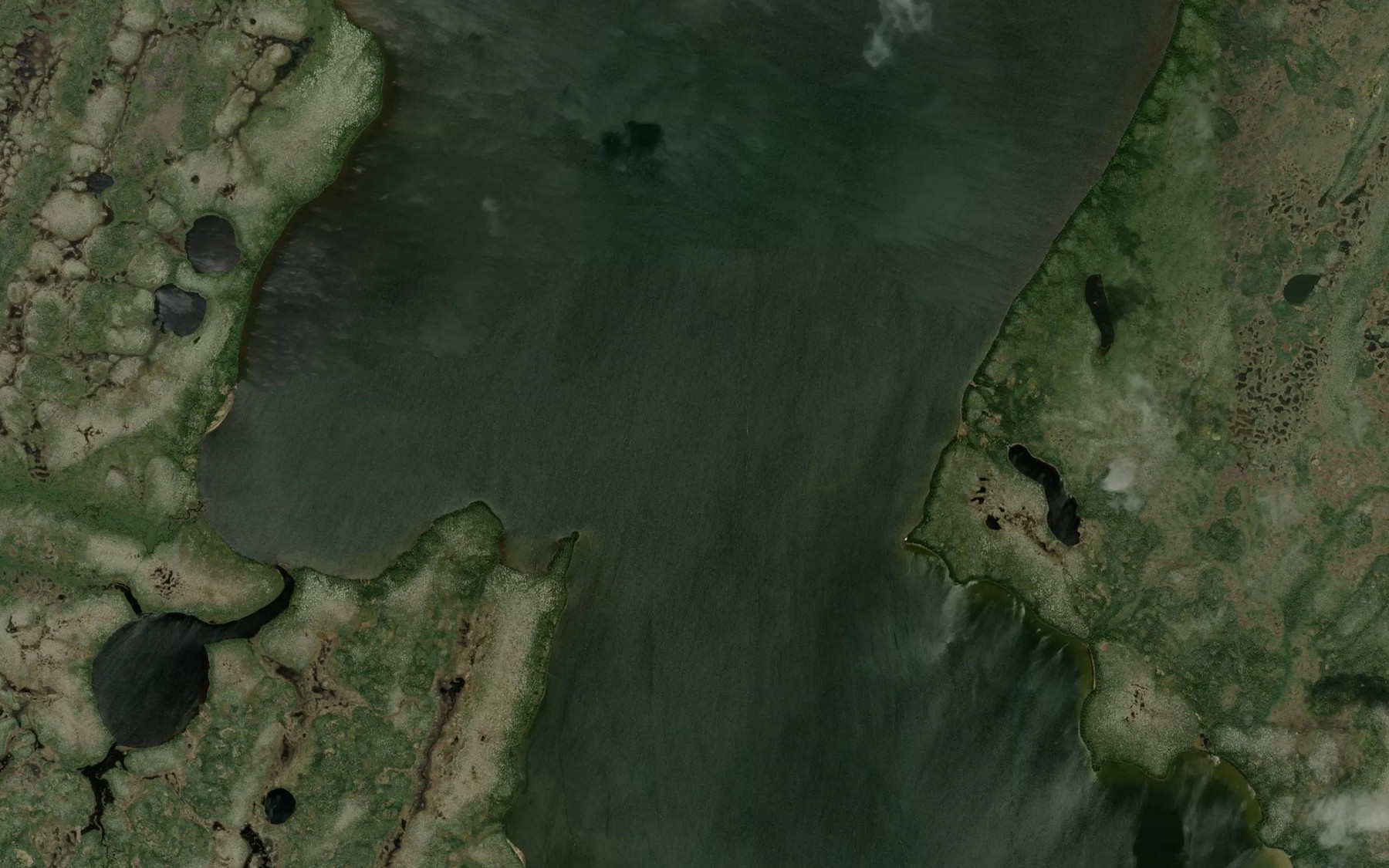 Satellite map of the North Washagami Lake