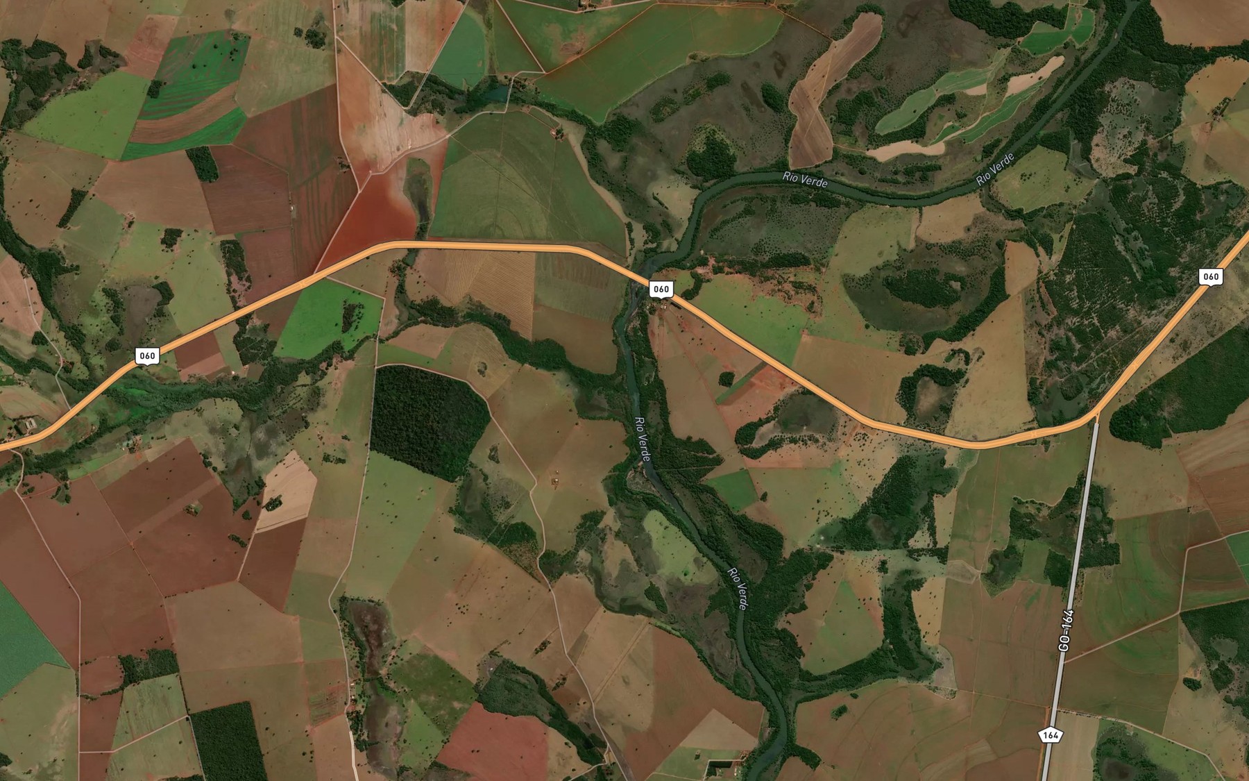Satellite map of the Corrego da Barra