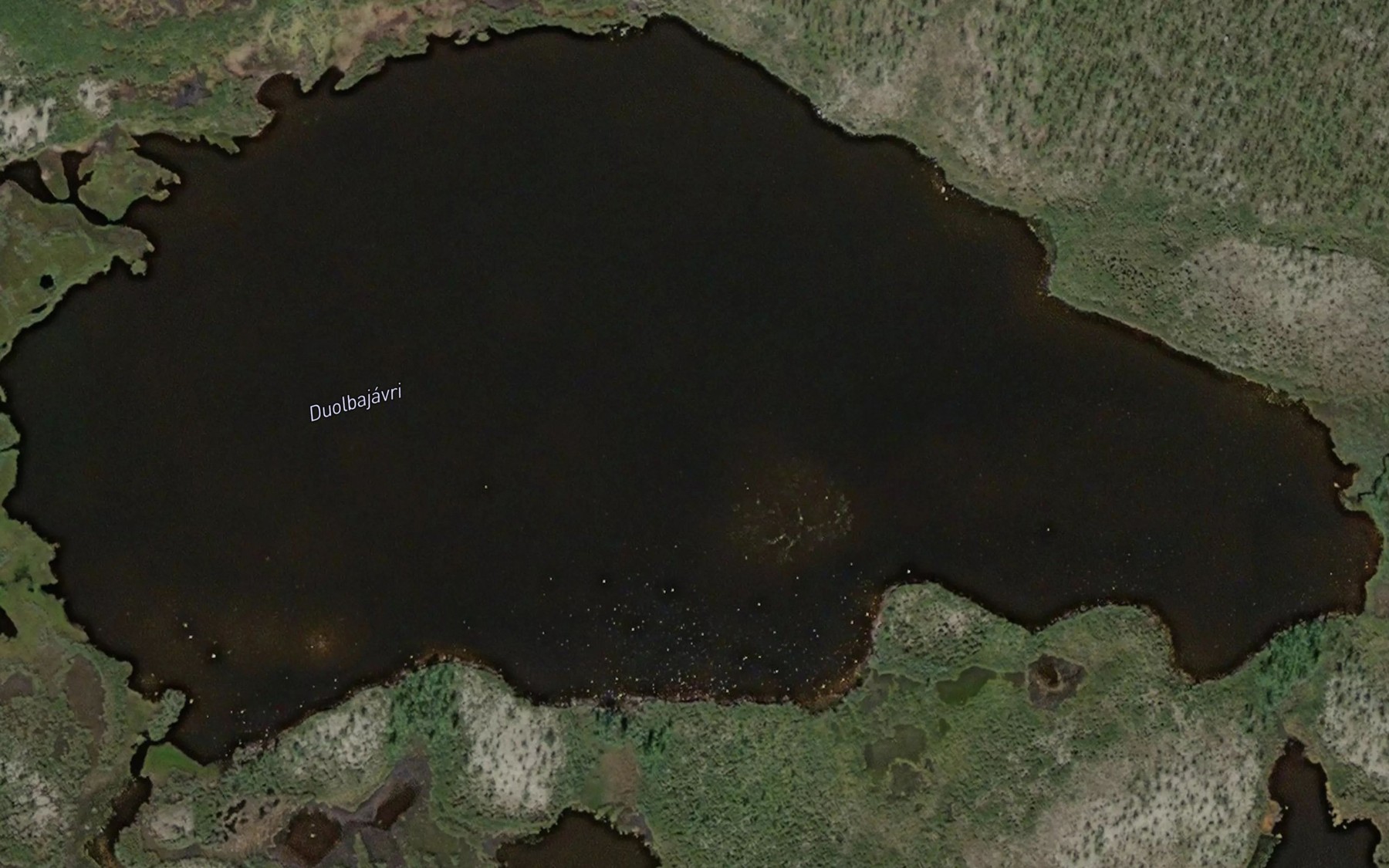 Satellite map of the Duolbajavri