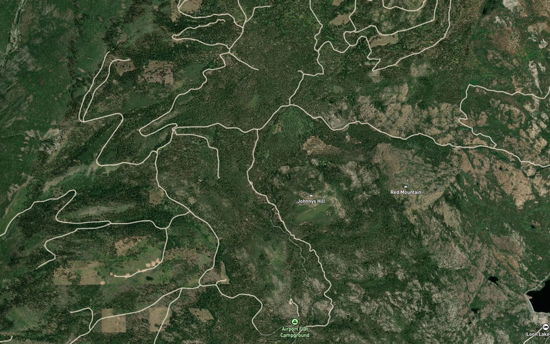 Satellite map of the Dellar Creek