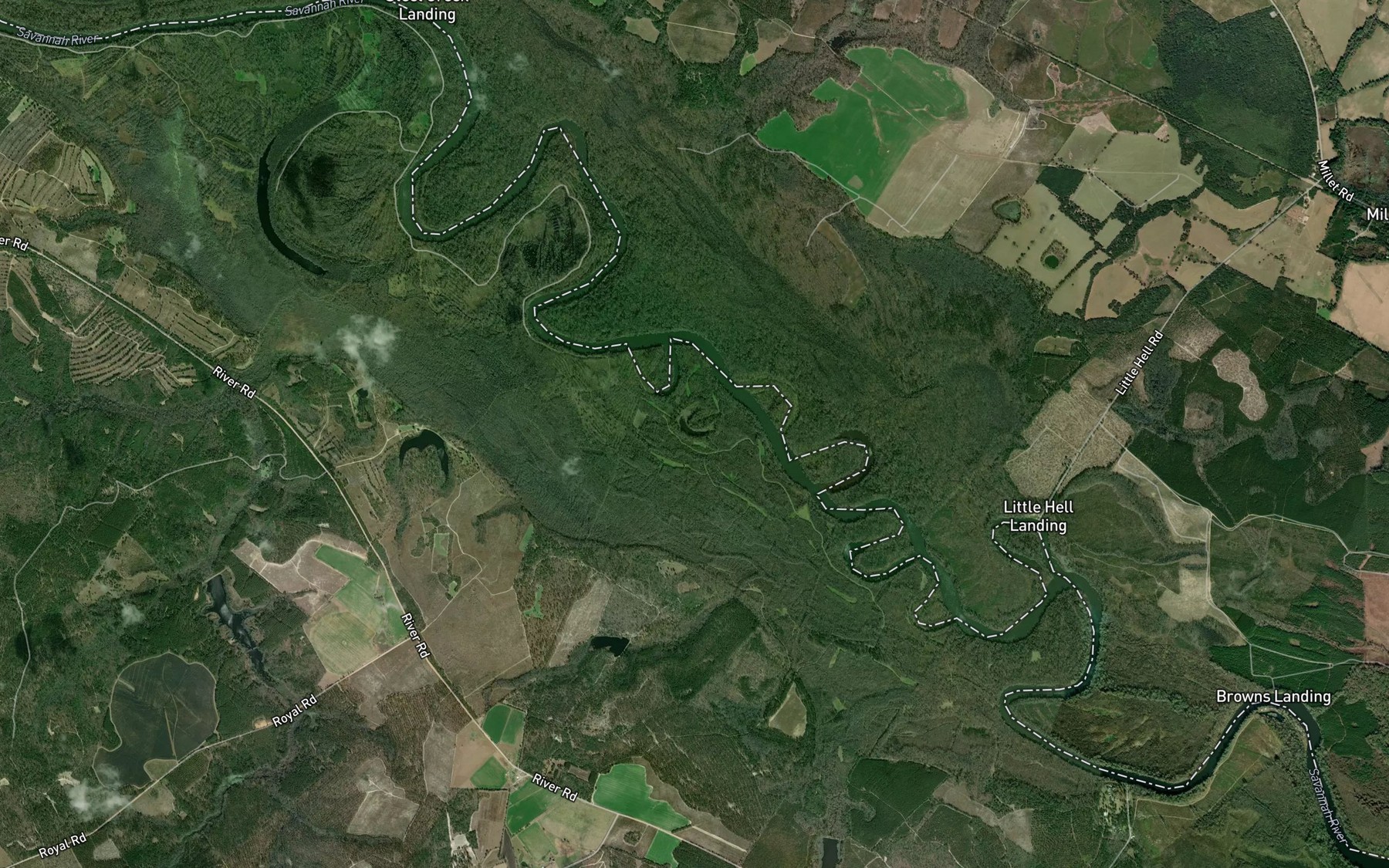Satellite map of the Royal Lake