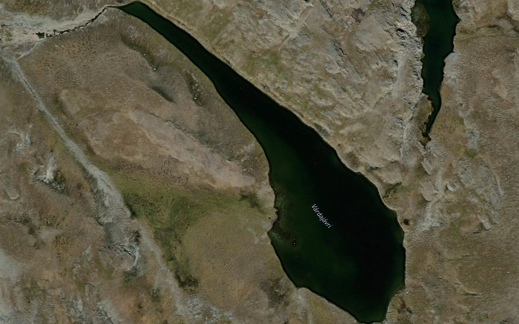Satellite map of the Vardajavri