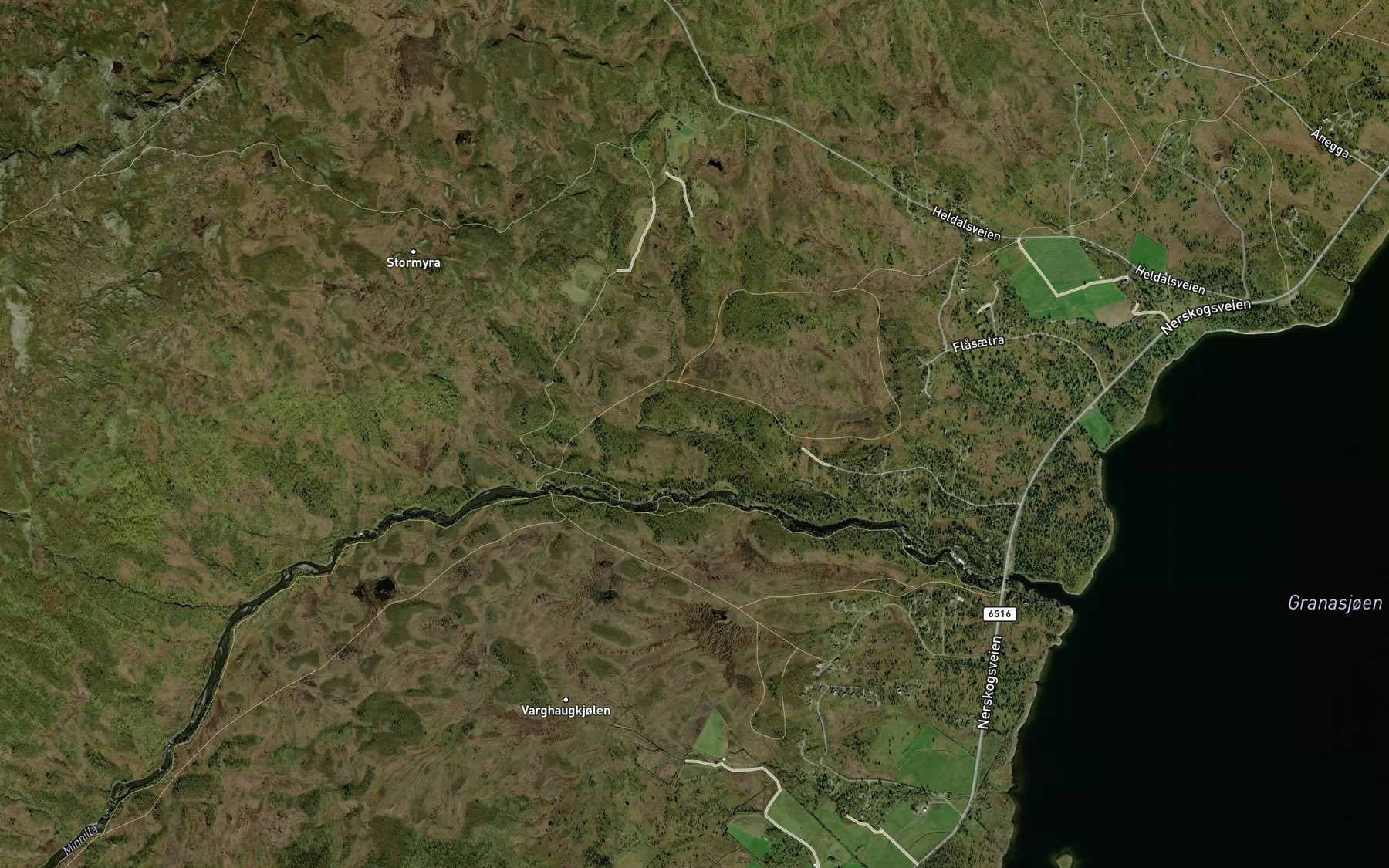 Satellite map of the Krokbekken