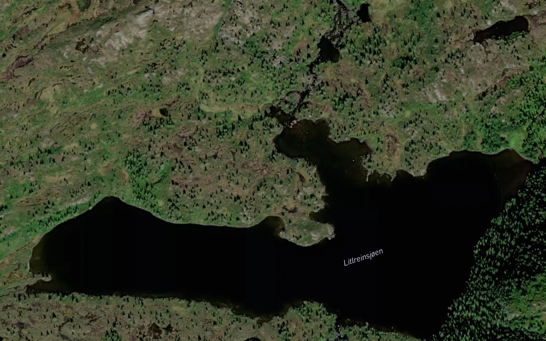 Satellite map of the Reinsjoen,l
