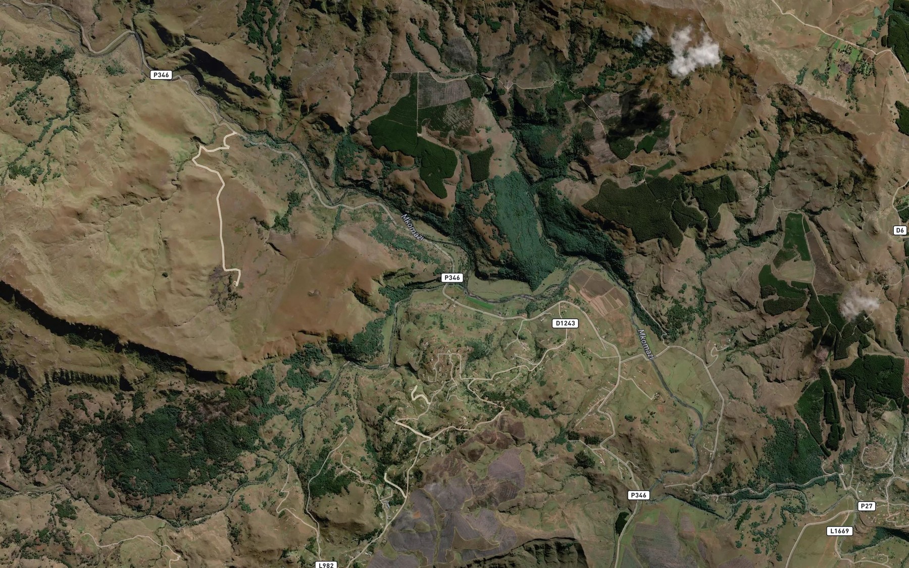 Satellite map of the Mgatsheni