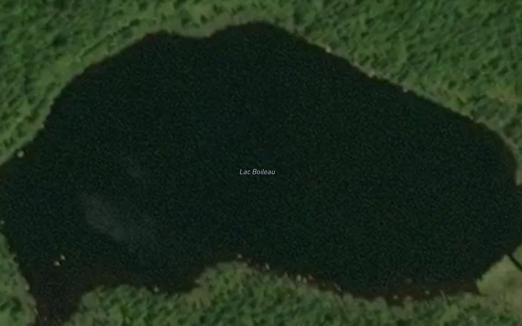 Satellite map of the Lac Boileau