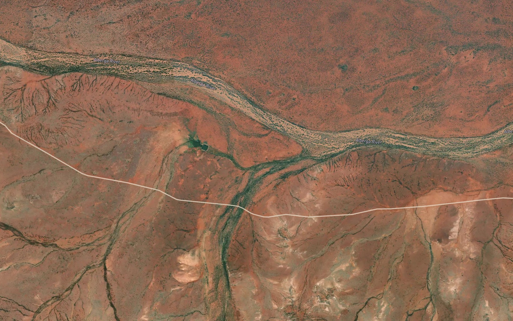 Satellite map of the Yoolperlunna Creek