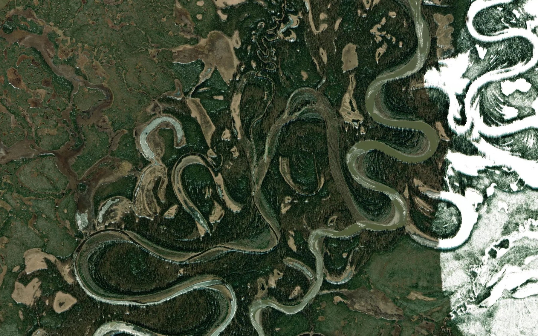 Satellite map of the Eden Creek