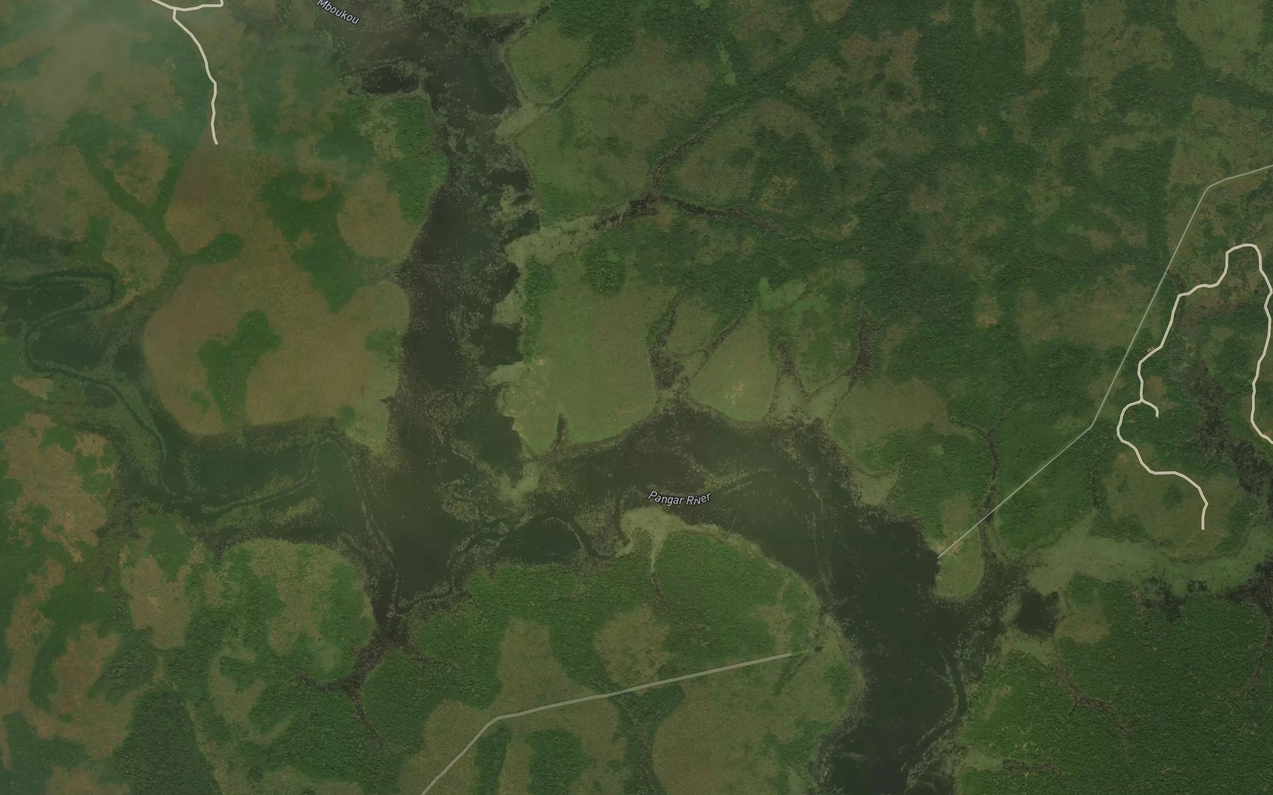 Satellite map of the Mboukou