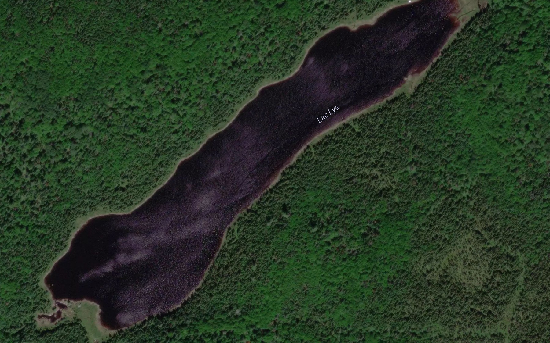 Satellite map of the Lac Lys