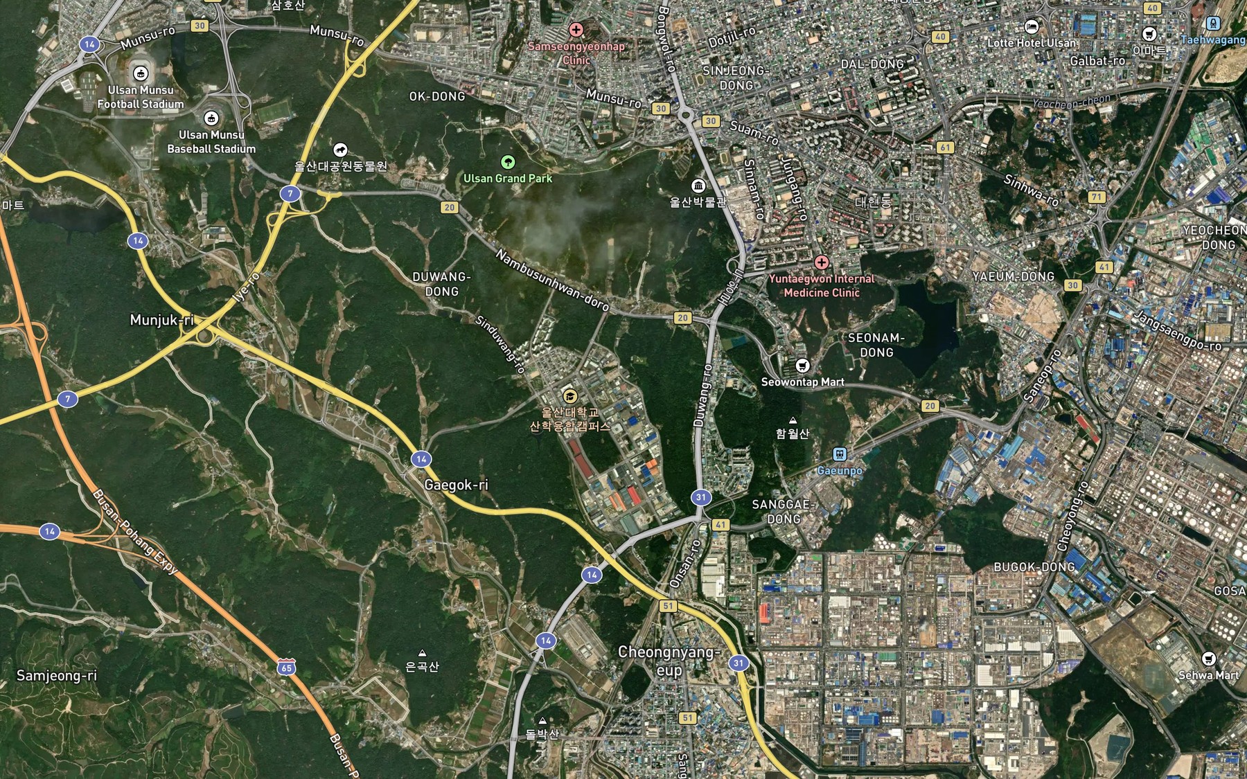 Satellite map of the Songgolmot