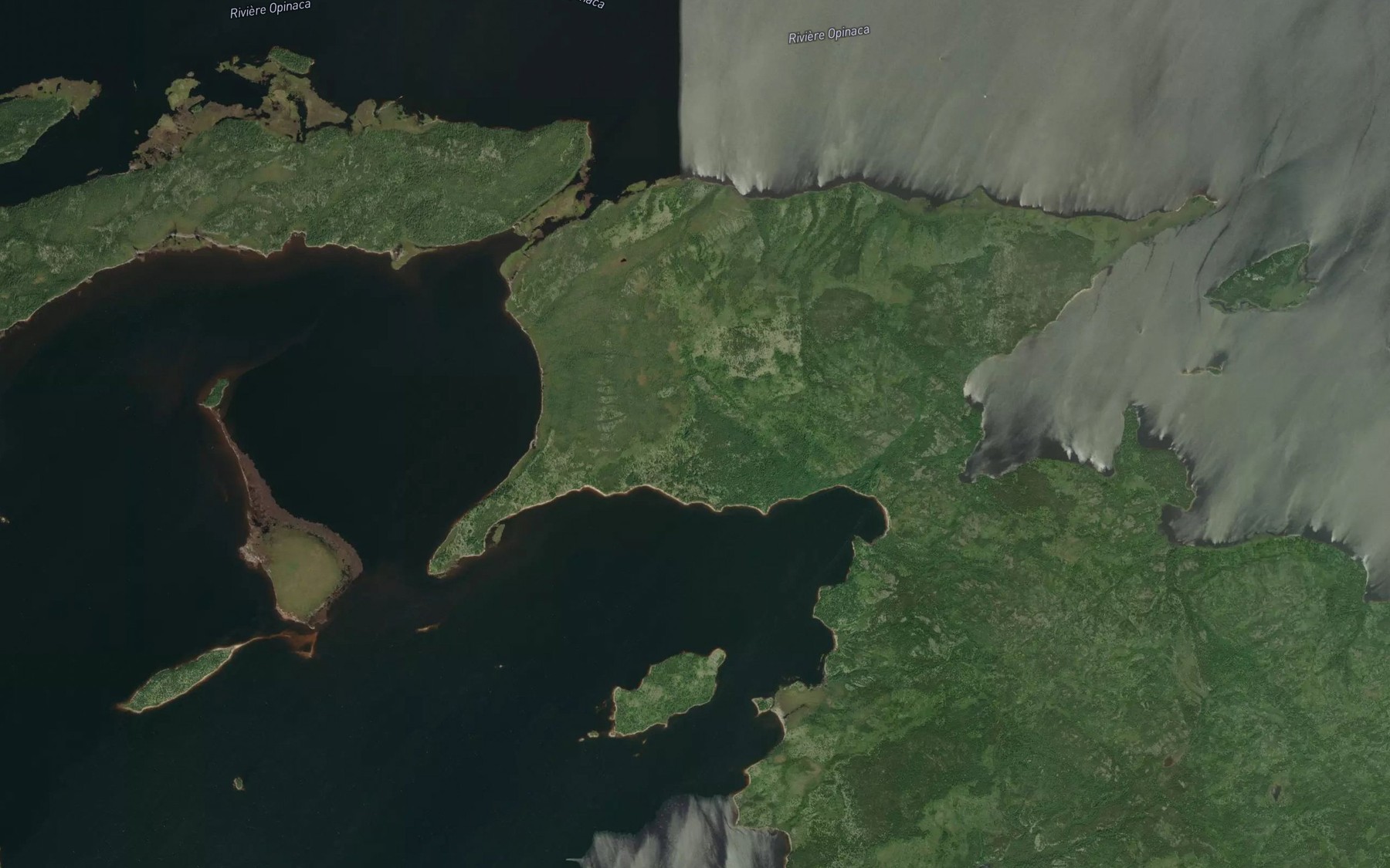 Satellite map of the Baie Kasipaskatach