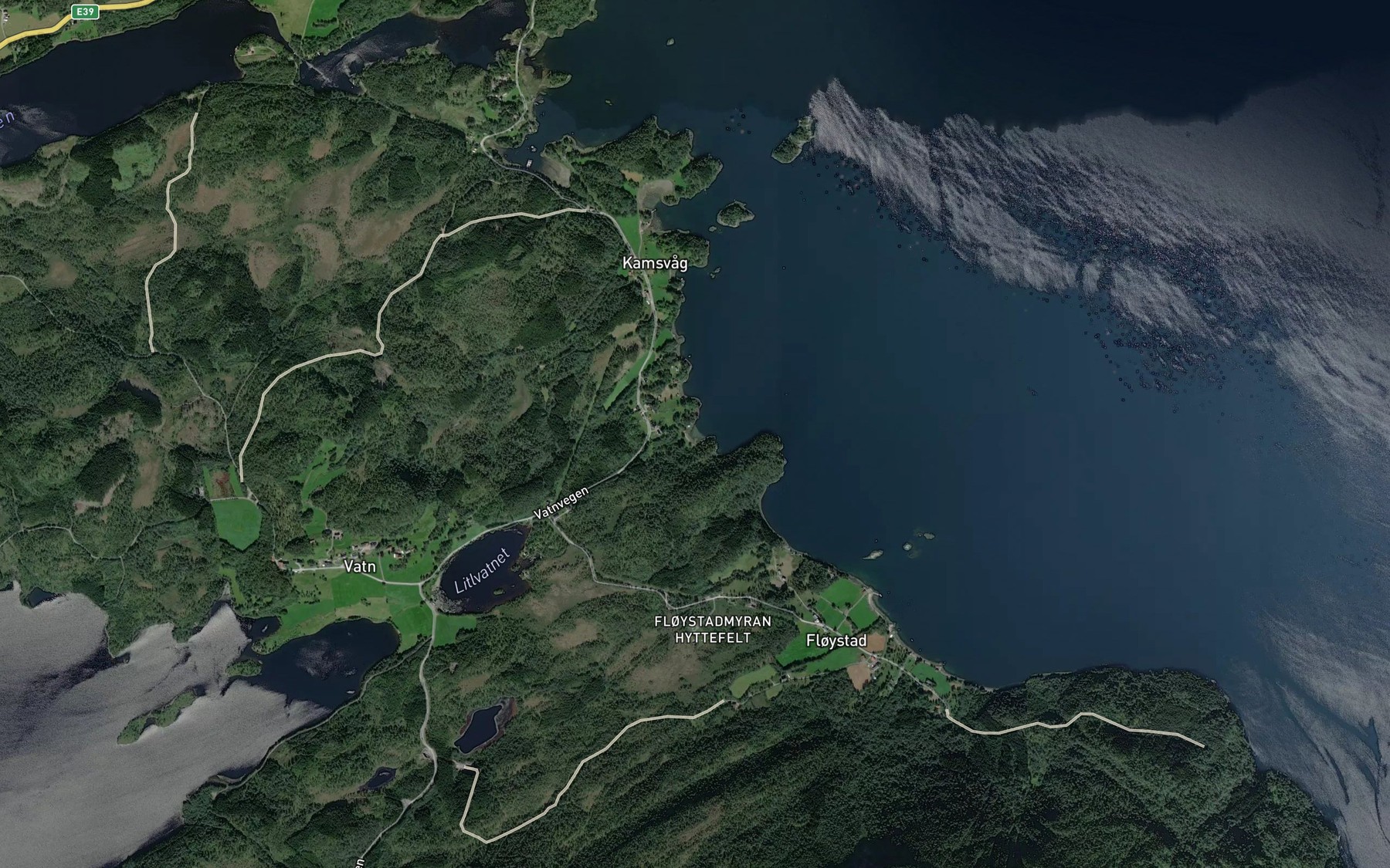 Satellite map of the Vassbukta
