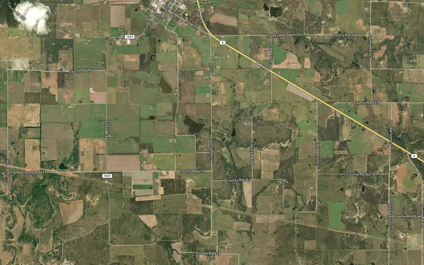Satellite map of the Truett Spruill Lake